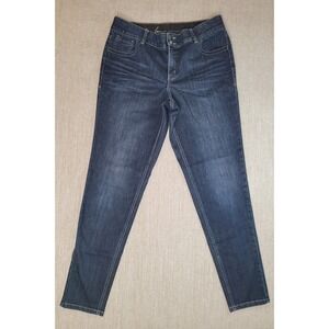 Lane Bryant Skinny Jeans Womens 16L Blue Tighter Tummy Technology Denim